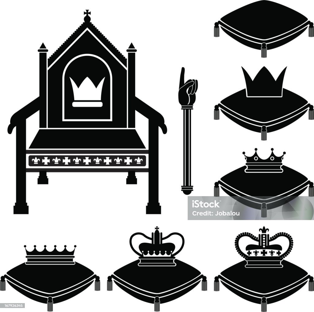 Комплект монарх - Векторная графика Корона - головной убор роялти-фри