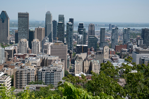 Downtown Montreal, seen from Mount Royal