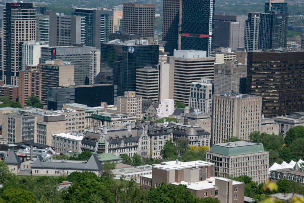 Montreal Downtown stock photo