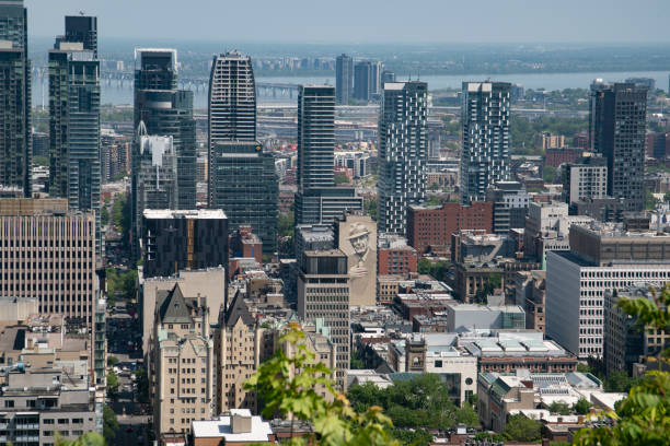 Montreal Downtown stock photo