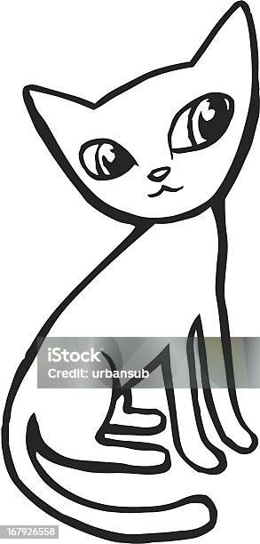 Verdächtige Cat Stock Vektor Art und mehr Bilder von Comic - Kunstwerk - Comic - Kunstwerk, Hauskatze, Illustration