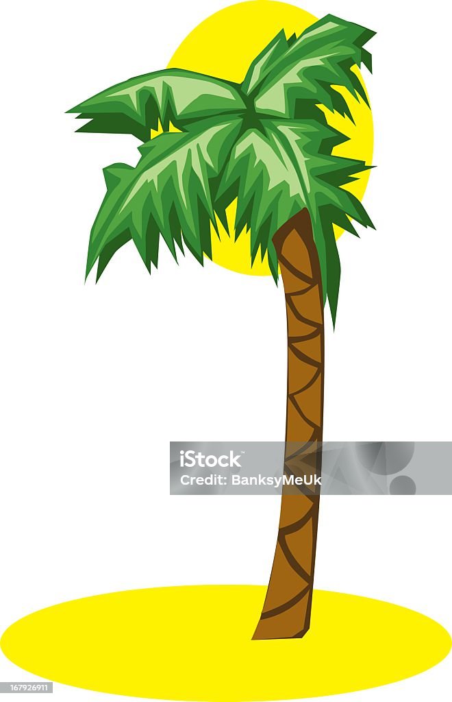 Palm Tree - arte vectorial de Arena libre de derechos