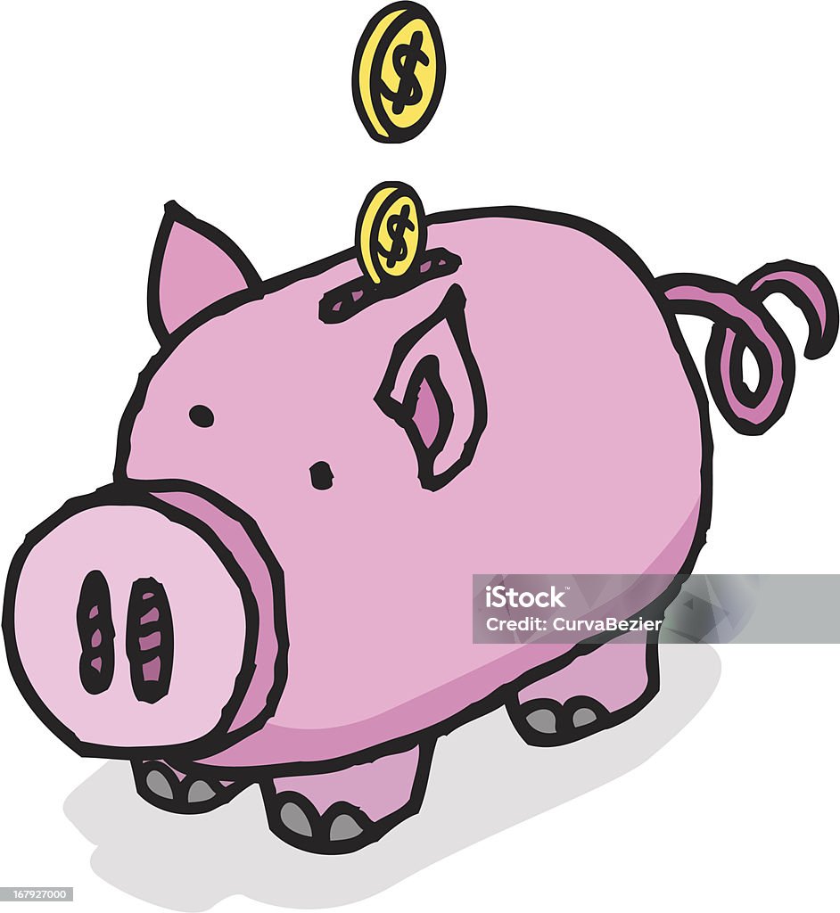 Piggy Bank Savings Stock Illustration - Download Image Now - Bank Account,  Business, Cartoon - iStock