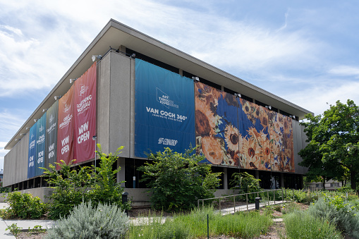 Leonardo museum in Salt Lake City, Utah, USA - June 28, 2023.\nThe Leonardo is a new kind of museum that combines science, technology, and art in experiences.
