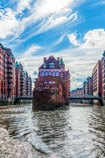 istock moated castle in Hamburg's warehouse district 1679460874