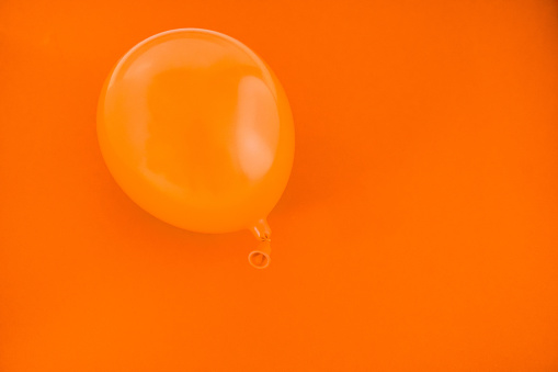 orange inflated balloon