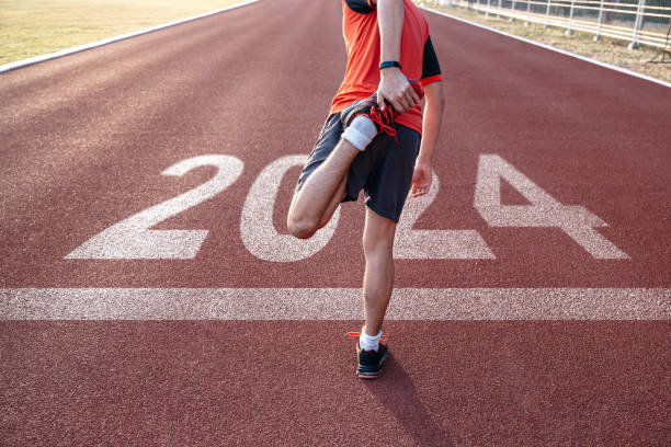 istock Young man runner waiting to prepare for 2024goals. 1679580584