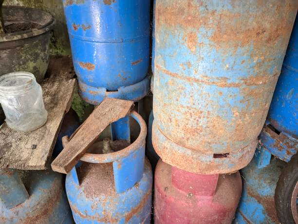 istock several old, rusty gas cylinders lie in the warehouse 1679644989