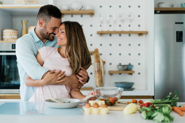 istock Young couple in the kitchen. 1679664840