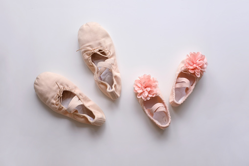 ballet shoes, mom and kid class