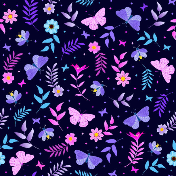 3,500+ Butterfly Flower Pattern Stock Photos, Pictures & Royalty-Free ...