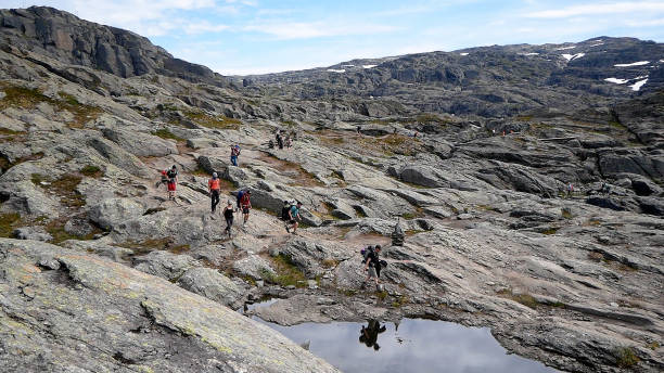 istock The spectacular rock formation in Norway, Trolltunga. 1679720028