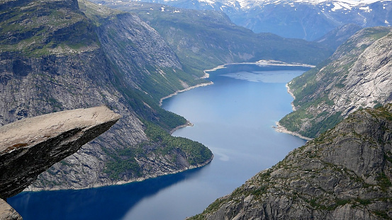 Trolltunga is a spectacular rock formation and is one of the most famous natural attractions in Norway.