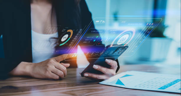 istock Business financial data and marketing growth report graph and data interface science. 1679772966