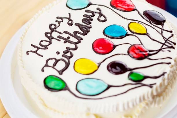 istock Colorful happy birthday butter cake 1679780132