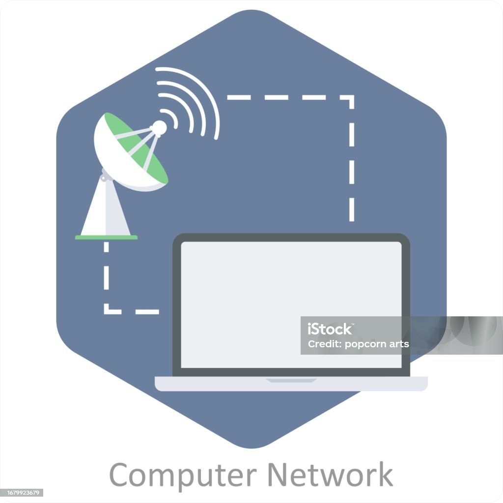Computer Network Stock Illustration - Download Image Now - Computer ...