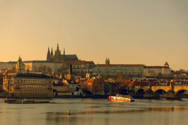 Different view of Charles Bridge in Prague