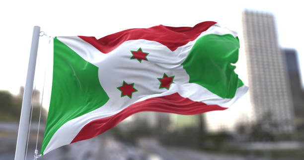 istock Burundi National flag waving in the wind. 1679931680
