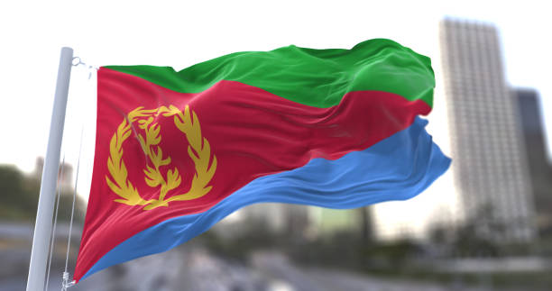 istock Eritrea National flag waving in the wind. 1679933264