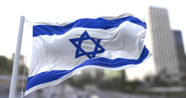 istock Israel National flag waving in the wind. 1679934845