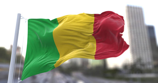 istock Mali National flag waving in the wind. 1679956540