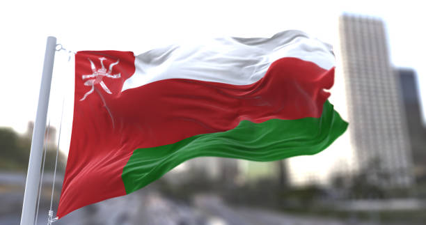 istock Oman National flag waving in the wind. 1679957632