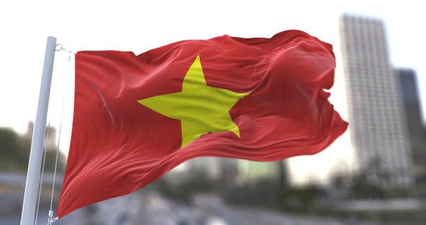 istock Vietnam National flag waving in the wind. 1679960877