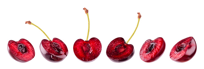 Mixed berry fruit containing currant raspberry, blackberry and blueberry on white background isolated