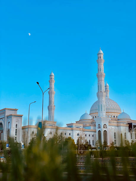 istock Beautiful mosque in Astana, Kazakhstan. Blue sky background 1680081453