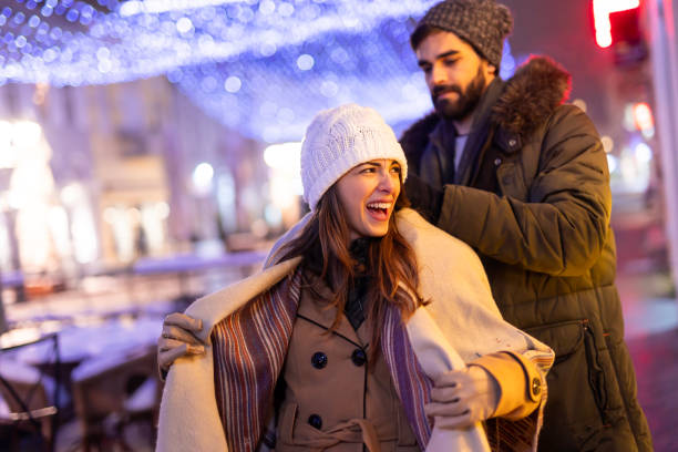istock Couple spending time outdoors on Christmas Eve 1680098535