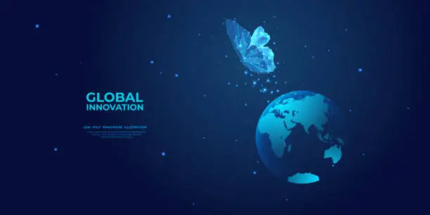 Vector illustration of global investment