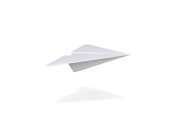istock A white simple folded paper plane flying icon on light blue background . 3D illustration 1680124041