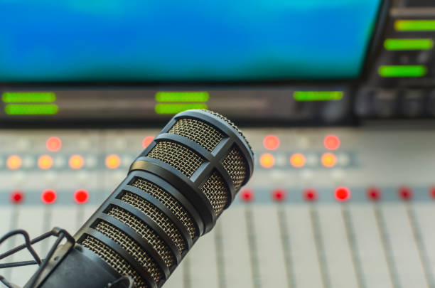 istock Professional microphone and sound mixer 1680159182