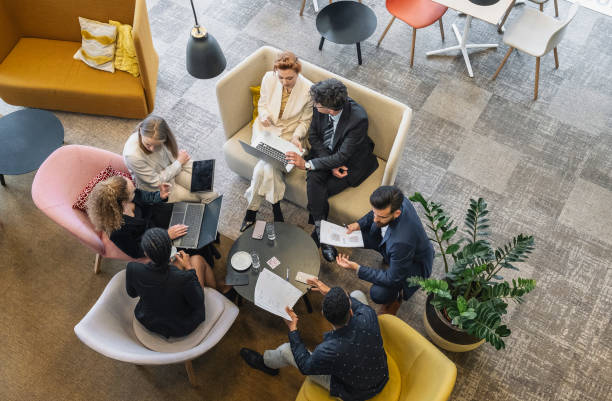 istock Business people having a meeting in a cafeteria 1680172926