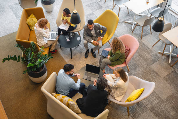 istock Business people meeting in a cafeteria 1680174002