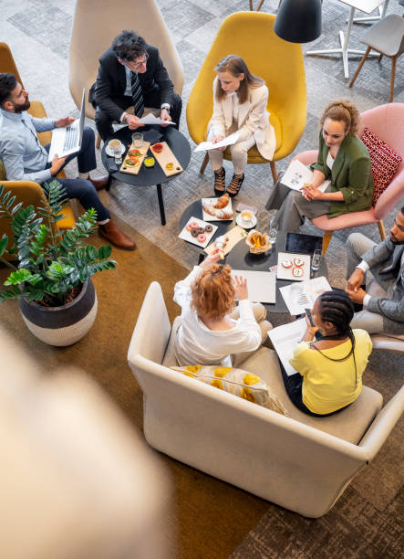 istock Business people having a brunch meeting 1680174006