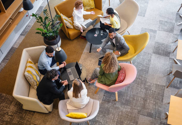 istock Business people meeting in a cafeteria 1680174011