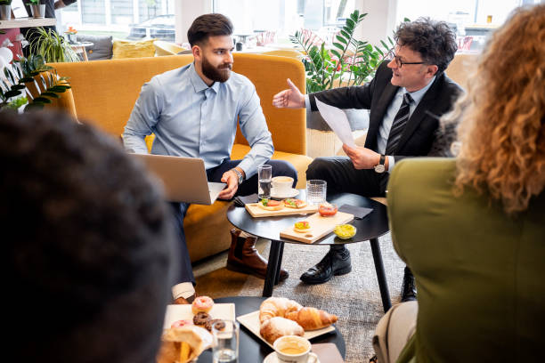 istock Business people having a brunch meeting 1680177009