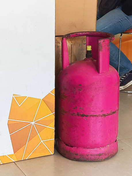 istock LPG gas bottle, pink gas cylinder 1680203012