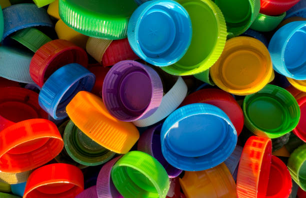 istock Recycling Plastic Bottle Caps. Plastic Material is Recyclable. 1680302382