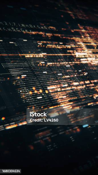 Matrix Simulation Background Advanced Data Matrix Simulation Vertical Background Stock Photo ...