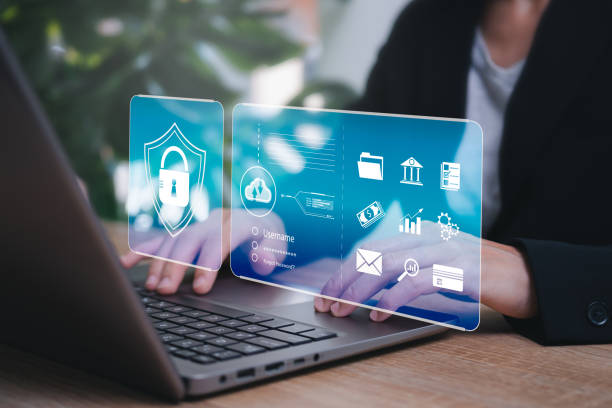 istock Cybersecurity and privacy security concepts, Businesswomen use laptop Security encryption and internet network security technology to secure internet access future technology and cybernetics 1680395377