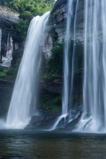 istock Close up of waterfall in the forest. 1680450979