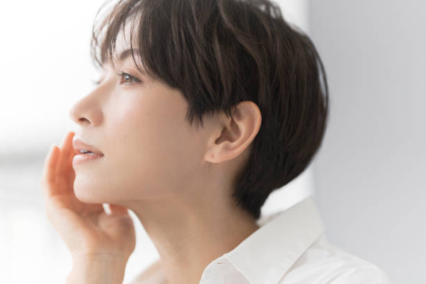 istock A profile portrait of a woman. 1680455253