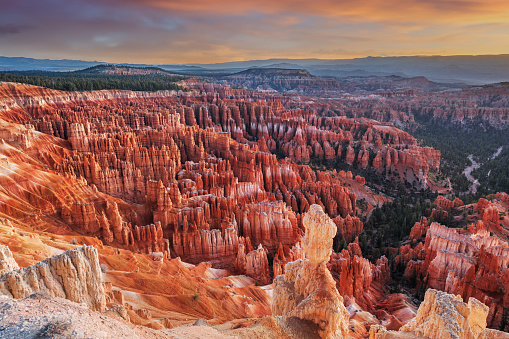 Bryce Canyon National Park, Utah, USA at dawn.