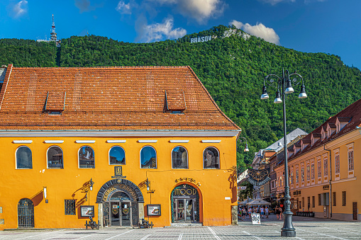 Brasov: 18th-19th century houses, historical monuments, which surrounds the Council Square in historic centre of the City, documentary certificate from 1364.