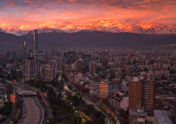 istock Santiago de Chile city skyline at dawn 1680571790