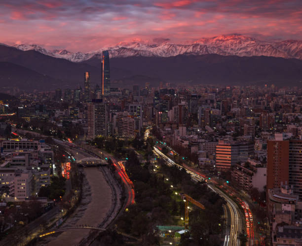 istock Santiago de Chile city skyline at winter 1680571792