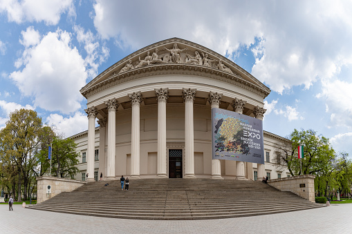 Budapest, Hungary - April 22, 2023: A picture of the Hungarian National Museum.