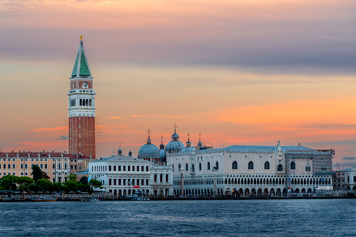 Cathedral San Marco with Campanile tower at Venice, Italy